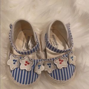Baby girl mayoral brand shoes worn a few times